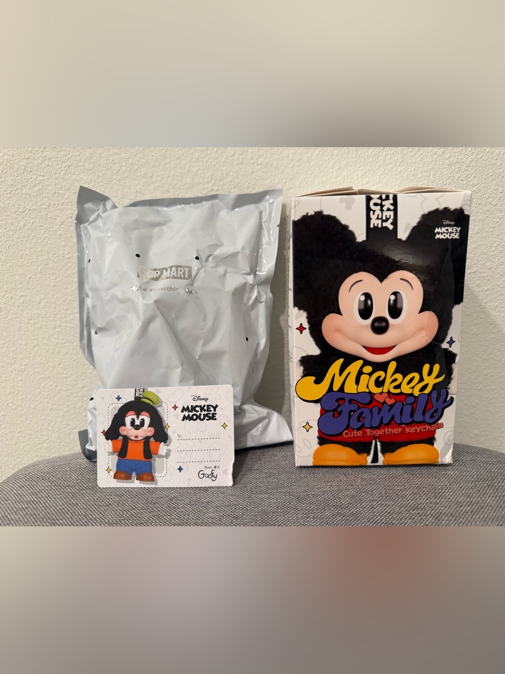 Pop Mart Mickey Family Cute Together Keychain - Confirmed Goofy